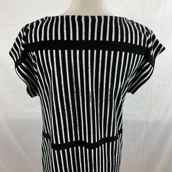 Marimekko for Target Cover-Up S Black White Stripe Velour - Picture 9 of 11